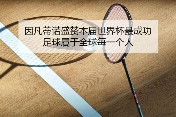 因凡蒂诺盛赞本届世界杯最成功 足球属于全球每一个人